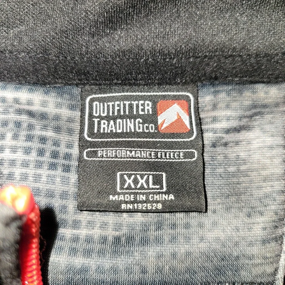 Outfitter Trading Co Performance Fleece 1/4 Zip Pullover Size XXL Lake Tahoe‎